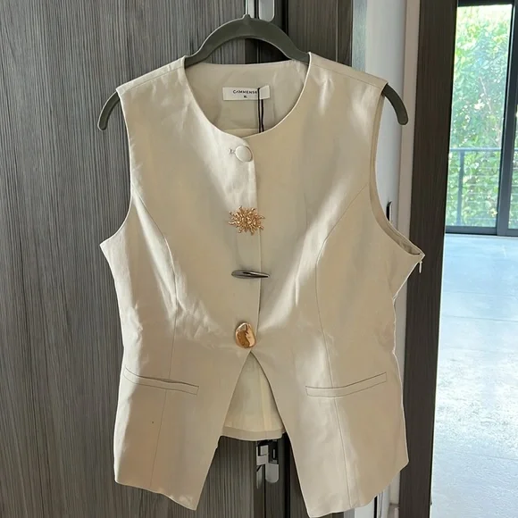 NWT MODERN MONEY by COMMENSE statement vest top XL - Picture 3 of 11